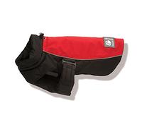 Danish Designs Manteau de Luxe pour Chien/Chiot Lavable en Machine Fermeture réglable Lumière réfléchissante Rouge 30 cm