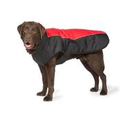 Danish Designs Manteau de Luxe pour Chien/Chiot Lavable en Machine Fermeture réglable Lumière réfléchissante Rouge 65 cm