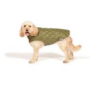 Danish Designs Manteau matelassé imperméable doublé Thermique pour Chien/Chiot Vert forêt 75 cm