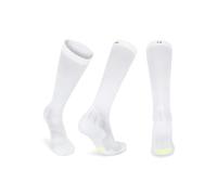 DANISH ENDURANCE 1 ou 2 Paires de Chaussettes de Contention 21-26 mmhg, Compression Optimale, Running & Sport, Homme Femme, Blanc, 39-42