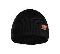 DANISH ENDURANCE Bonnet en Laine Mérinos Tricoté, Noir, One Size