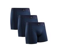 DANISH ENDURANCE Boxer Homme, Calecon Homme en Coton Ultra Doux avec ou sans Braguette, Lot de 3, Bleu Marine, 3XL