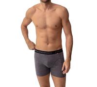 DANISH ENDURANCE Boxer Homme, Caleçon Homme en Laine Mérinos Ultra Doux, Lot de 1, Gris Mélangé, 2XL