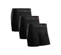 DANISH ENDURANCE Boxer Homme en Coton Ultra Doux et Élastique Caleçon Homme, Confortable et Respirant, Lot de 3, Noir, 3XL