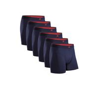 DANISH ENDURANCE Boxers 'Bamboo' bleu marine / rouge sang, Taille XL