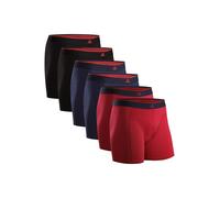 DANISH ENDURANCE Boxers 'Bamboo' bleu / rouge / noir, Taille XL