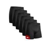 DANISH ENDURANCE Boxers de Running Hommes, Lot de 6, Noir, M
