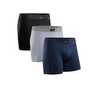 DANISH ENDURANCE Boxer Homme, Calecon Homme en Coton Ultra Doux avec ou sans Braguette, Lot de 3, Multicouleurs (1x Noir, 1x Bleu 1x Marine, 1x Gris), XL
