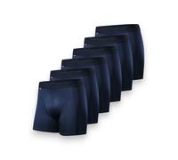 DANISH ENDURANCE Boxer Homme Sport Respirants et Doux, Anti-Frottement, Lot de 6, Bleu, M