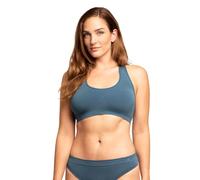 DANISH ENDURANCE Brassière en Fibre de Bambou, Ultra Douce et Confortable, sans Armatures, Femme, Bleu Lyons, XL/XXL