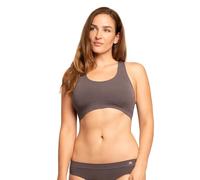 DANISH ENDURANCE Brassière en Fibre de Bambou, Ultra Douce et Confortable, sans Armatures, Femme, Gris Foncé,