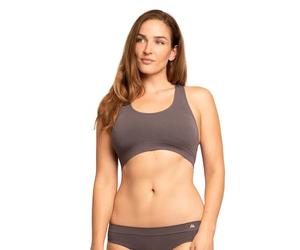 DANISH ENDURANCE Brassière en Fibre de Bambou, Ultra Douce et Confortable, sans Armatures, Femme, Gris Foncé, M/L