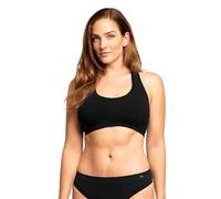 DANISH ENDURANCE Brassière en Fibre de Bambou, Ultra Douce et Confortable, sans Armatures, Femme, Noir, M/L