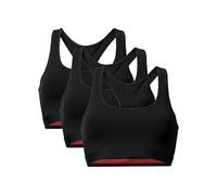 DANISH ENDURANCE Brassières en Coton Bio, pour Femme, Lot de 1 ou 3, Noir, L