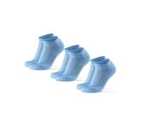 DANISH ENDURANCE Chaussettes Courtes de Running Longue Distance, Homme Femme, 3 Paires, Bleu Clair, 43-47