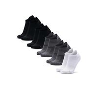 DANISH ENDURANCE Chaussettes Courtes de Running, Respirantes & Anti-Ampoules, Homme Femme, 3 ou 5 Paires, Multicouleurs (2x Noir, 2x Gris, 1x Blanc), 43-47