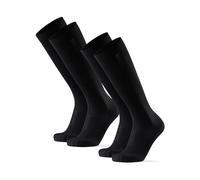 DANISH ENDURANCE Chaussettes de Compression 21-26 mmHg, Hommes et Femmes, Unisexes, Lot de 1 ou 2, Noir, 48-51
