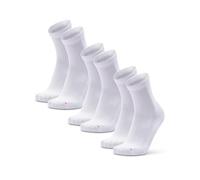DANISH ENDURANCE Chaussettes de Course avec un Ajustement Précis, 3 ou 5 Paires, Blanc, 35-38
