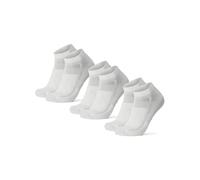 DANISH ENDURANCE Chaussettes de Cyclisme d'Été Anti-Ampoules pour Hommes et Femmes, Unisexe, Lot de 3, Multicouleurs (1x Blanc, 2x Blanc/Noir), 39-42