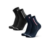 DANISH ENDURANCE Chaussettes de Cyclisme, Lot de 2, Multicolore (1x Noir, 1x Bleu Marine), 39-42