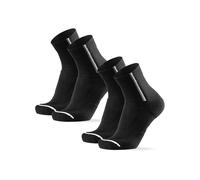 DANISH ENDURANCE Chaussettes de Cyclisme, Lot de 2, Noir, 35-38