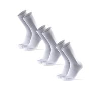 DANISH ENDURANCE Chaussettes de Cyclisme, Lot de 3 ou 5, Blanc/Noir, 48-51