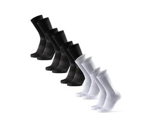 DANISH ENDURANCE Chaussettes de Cyclisme, Lot de 3 ou 5, Multicolore (3x Noir, 2x Blanc/Noir), 35-38