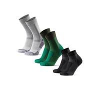 DANISH ENDURANCE Chaussettes de Randonnée en Laine Mérinos Anti-ampoules, Longues & Courtes, Lot de 3- Chausettes de Trekking pour Hommes & Femmes