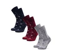 DANISH ENDURANCE Chaussettes de Randonnée en Laine Mérinos Respirante avec Rembourrage Anti-blisters, pour Hommes et Femmes, Unisexe, Lot de 3 ou 5