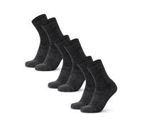 DANISH ENDURANCE Chaussettes de Randonnée Légères en Laine Mérinos, Anti-Ampoules, Homme Femme, 3 ou 5 Paires, Gris, 39-42