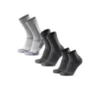 DANISH ENDURANCE Chaussettes de Randonnée, Lot de 3, Gris, 39-42