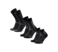 DANISH ENDURANCE Chaussettes de Randonnée, Lot de 3, Noir, 39-42 | Coffret Cadeau de Chaussettes en Laine Mérinos, Thermiques et Anti-Ampoules en Plusieurs Longueurs, Unisexe