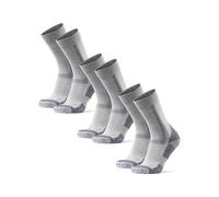 DANISH ENDURANCE Chaussettes de Randonnée, Lot de 3 ou 5, Gris Clair, 43-47