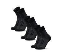 DANISH ENDURANCE Chaussettes de Randonnée, Lot de 3 ou 5, Noir, 43-47