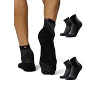DANISH ENDURANCE Chaussettes de Running, Lot de 2, Noir, 35-38