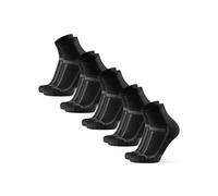 DANISH ENDURANCE Chaussettes de Running, Lot de 3 ou 5, Noir/Gris, 39-42