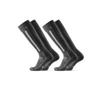 DANISH ENDURANCE Chaussettes de Ski en Laine Mérinos, Gris, 43-47