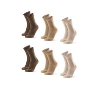 DANISH ENDURANCE Chaussettes de sport 'Bamboo Business' beige / marron, Taille 43-47