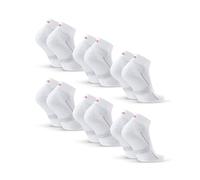 DANISH ENDURANCE Chaussettes de Sport Rembourrées, en Coton Bio, pour Hommes & Femmes, Unisexes, Lot de 3 ou 6 Blanc 35-38