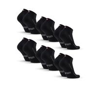 DANISH ENDURANCE Chaussettes de Sport Rembourrées, en Coton Bio, pour Hommes & Femmes, Unisexes, Lot de 3 ou 6 Noir 39-42