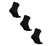 DANISH ENDURANCE Chaussettes en Fibre de Bambou, Homme Femme, 3 Paires, Noir, 39-42