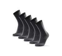 DANISH ENDURANCE Chaussettes en Laine Mérinos, Homme Femme, 3 ou 5 Paires, Multicolore (2 x noir, 2 x points gris, 2 x bandes grises), 43-47