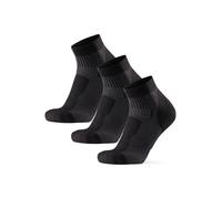 DANISH ENDURANCE Chaussettes de Randonnée en Laine Mérinos Respirante, Unisexes Lot de 3, Noir, 35-38