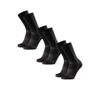 DANISH ENDURANCE Chaussettes Premium Cyclisme, Vélo sur Route et VTT, Respirantes, Homme Femme, 3 et 5 Paires, Noir, 48-51