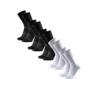 DANISH ENDURANCE Chaussettes Premium Cyclisme, Vélo sur Route et VTT, Respirantes, Homme Femme, 3 et 5 Paires Multicolore (3x Noir, 2x Blanc/Noir) 48-51