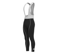 DANISH ENDURANCE Cuissard Vélo Long à Bretelles, Rembourrage 3D, Respirant & Stretch, Cyclisme Homme, Noir/Gris, M