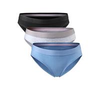 DANISH ENDURANCE Culottes en Coton Bio, Lot de 3 ou 6, Multicolore (1x Noir, 1x Gris, 1x Bleu Clair), M