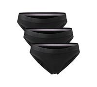 DANISH ENDURANCE Culottes en Coton Bio, Lot de 3 ou 6, Noir, XS