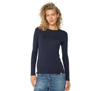 DANISH ENDURANCE Haut Thermique en Laine Merinos pour Femme, sous-Vêtements Thermiques. Couche de Base d'hiver, Bleu Marine Foncé, XL