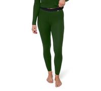 DANISH ENDURANCE Leggings Thermiques en Laine Mérinos pour Femmes, Vert, L